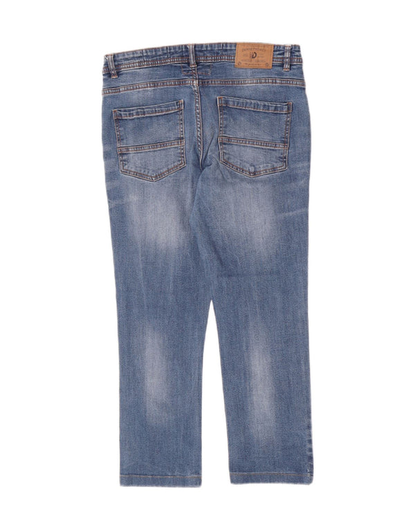 Dack's Damen Crop Slim Jeans IT 46 Large W30 L24 Blaue Baumwolle