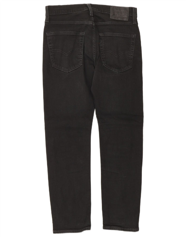 Levi's Herren 502 Tapered Jeans W30 L30 schwarze Baumwolle