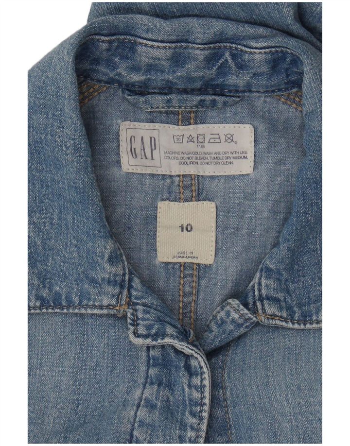 Gap Denim-Overall für Damen, US 10, Größe L, Blau, Baumwolle