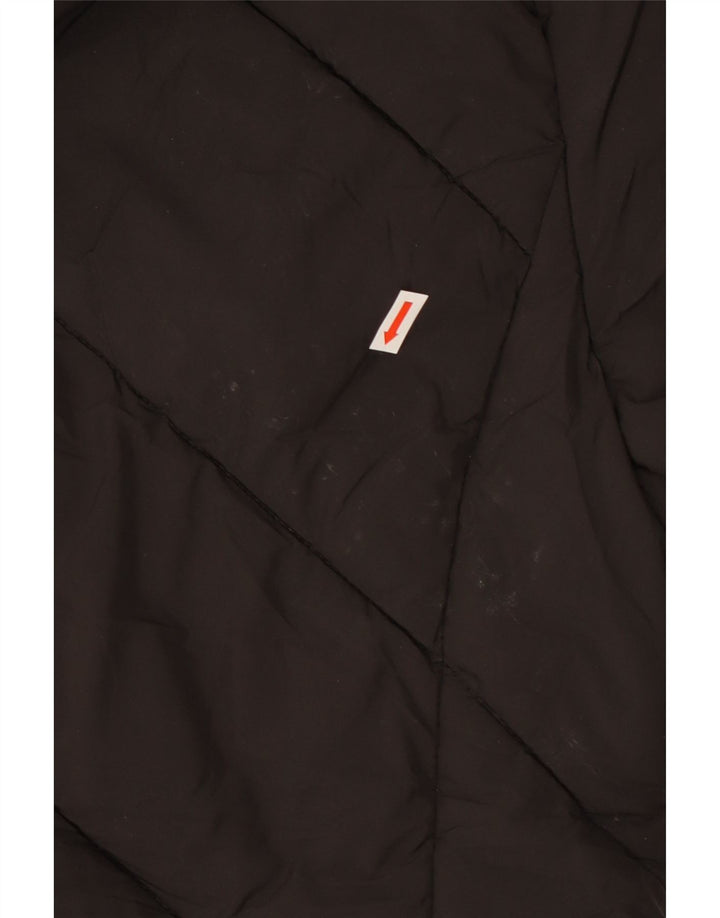 Topshop Womens Petite Hooded Oversized Wattierte Jacke UK 8 Small Schwarz