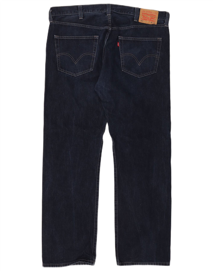 Levi's Herren 501 Straight Jeans W40 L32 Marineblau Baumwolle