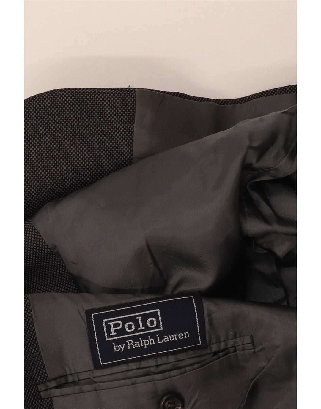 Polo Ralph Lauren Herren-Blazer mit 2 Knöpfen, Gr. 40, groß, marineblau gepunktet