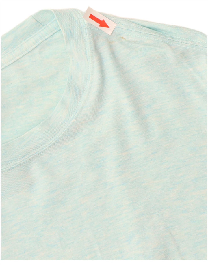 Lululemon Damen T-Shirt Top UK 16 Large Blau meliert