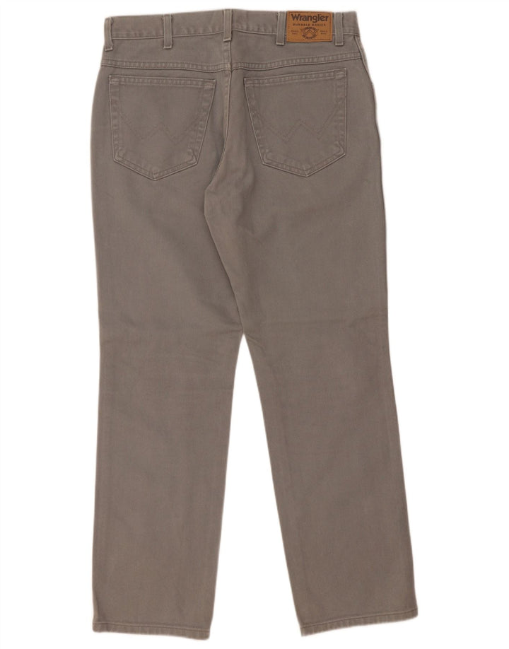 Wrangler Herren-Jeans mit normaler Passform, gerade Passform, W34, L30, graue Baumwolle