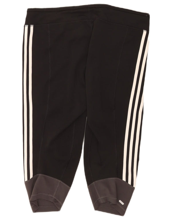 Adidas Damen Climalite Bermuda Sport Shorts UK 20/22 XL Schwarz Farbblock
