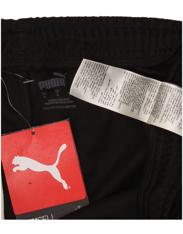 Puma Herren-Trainingshose, Jogginghose, Größe L, Schwarz, Polyester