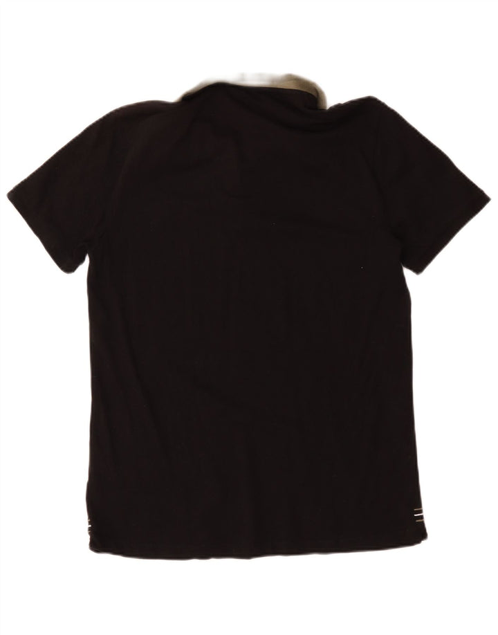 Gas Herren-Poloshirt, groß, schwarze Baumwolle