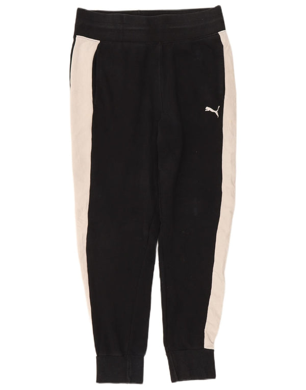 Puma Damen Trainingshose Jogger UK 12 Mittelschwarz Farbblock