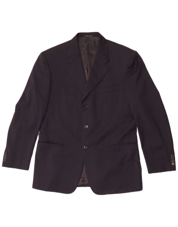 Cerruti 1881 Herren 3-Knopf-Blazerjacke IT 52 XL Marineblaue Wolle