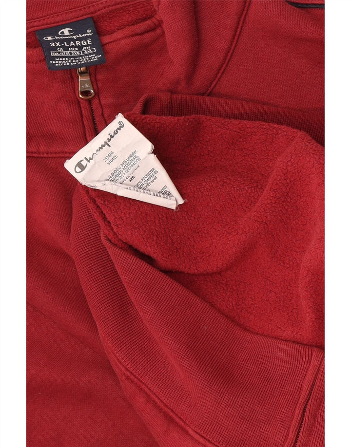 Champion Herren-Trainingsanzugoberteil, Jacke, 3XL, Burgunderrot, Baumwolle