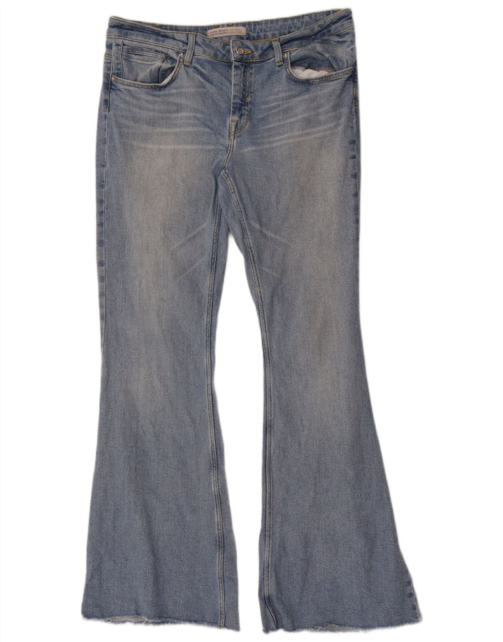 Zara Damen Schlagjeans EU 42 Large W32 L34 Blau