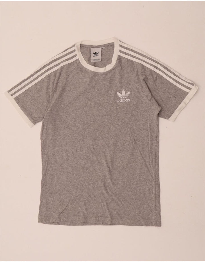 Adidas Herren T-Shirt Top Small Grau meliert