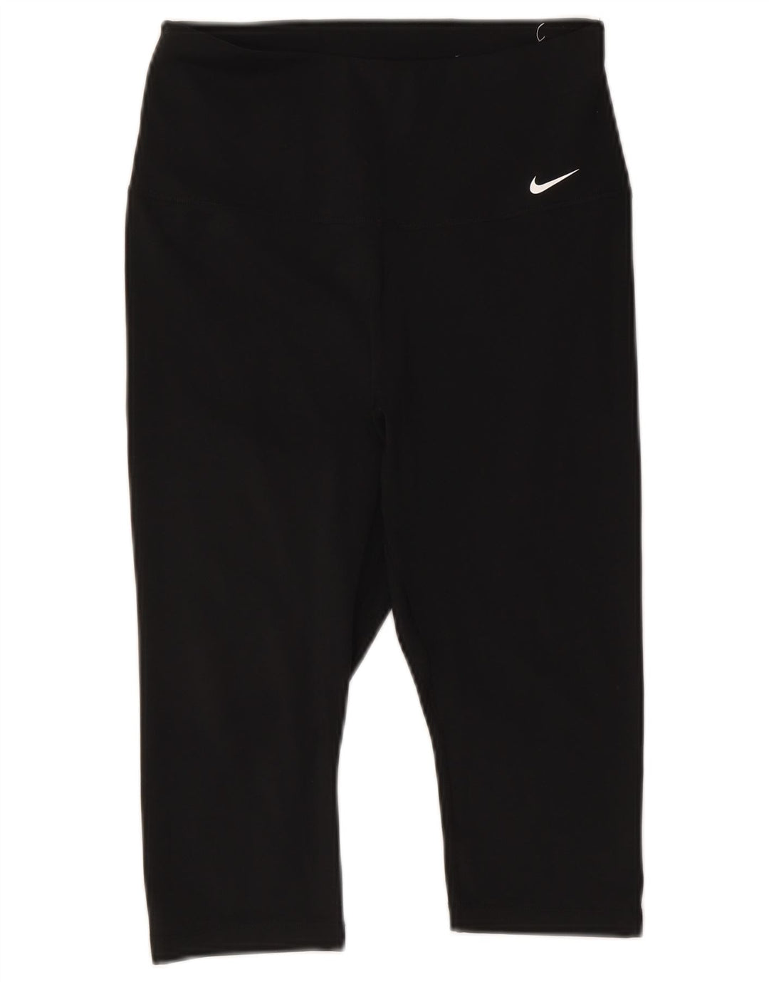 Nike Damen Dri Fit Capri Leggings UK 12 Medium Schwarz Polyester