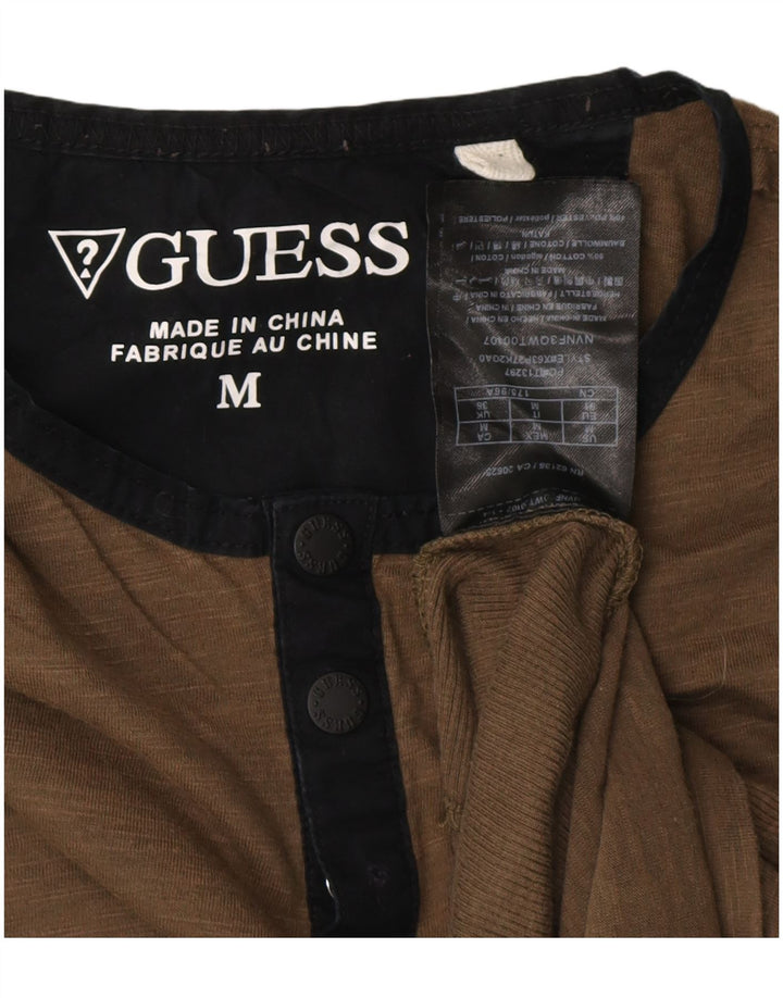 Guess Herren T-Shirt Top Medium Khaki Baumwolle