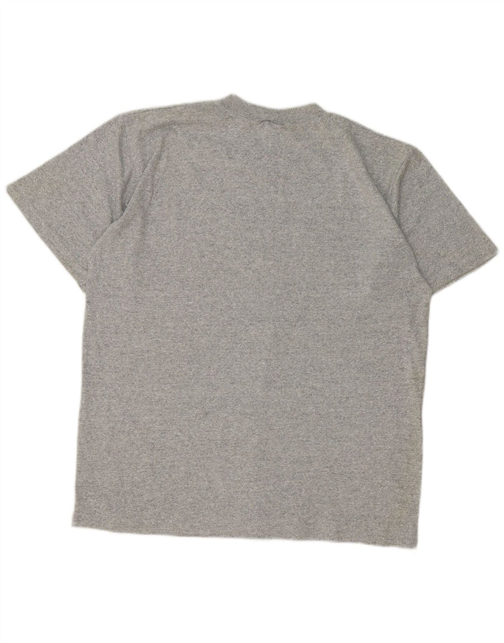 Champion Herren-T-Shirt-Oberteil, groß, grau gefleckte Baumwolle