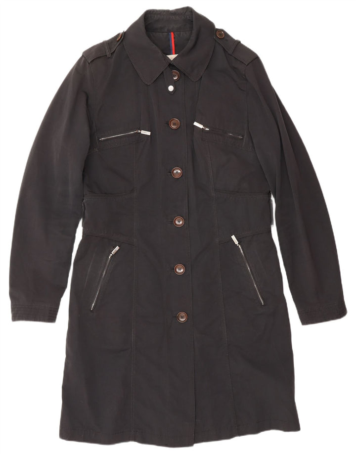 MONCLER Damen Mantel Größe 4 XL Schwarz Polyester Klassisch