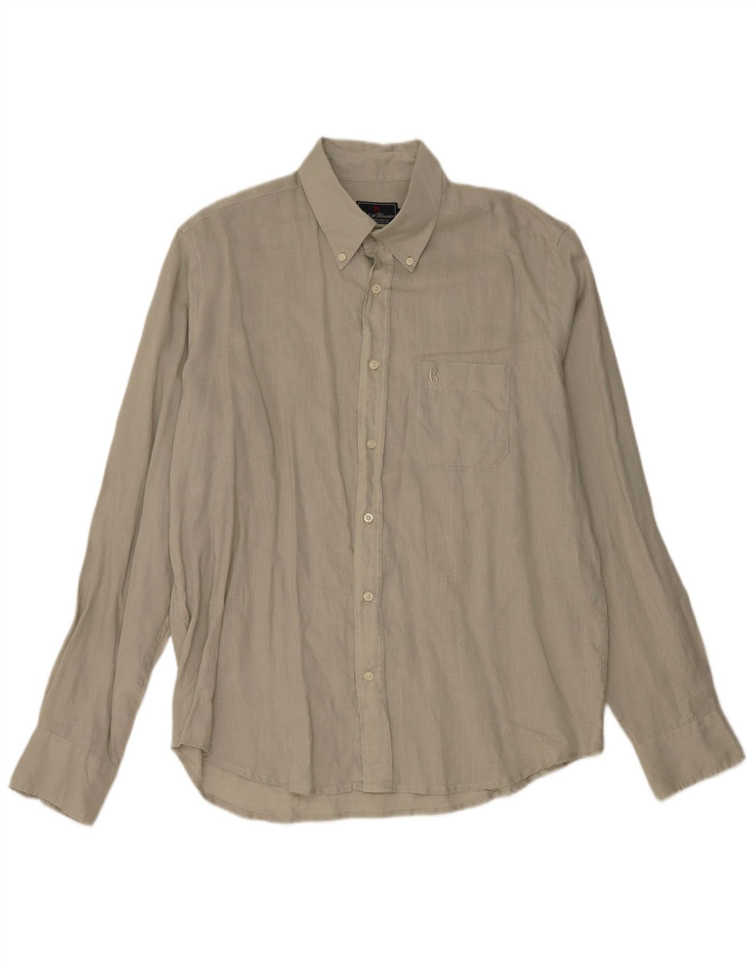 Conte of Florence Herrenhemd 2XL Graues Leinen
