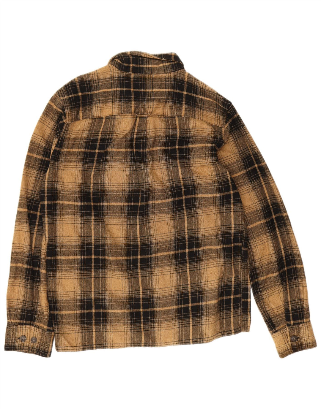 Jack & Jones Herren-Flanellhemd aus mittelbraun karierter Baumwolle
