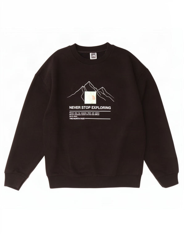 The North Face Damen-Sweatshirt mit Grafik, UK 14, mittelschwarz, Baumwolle