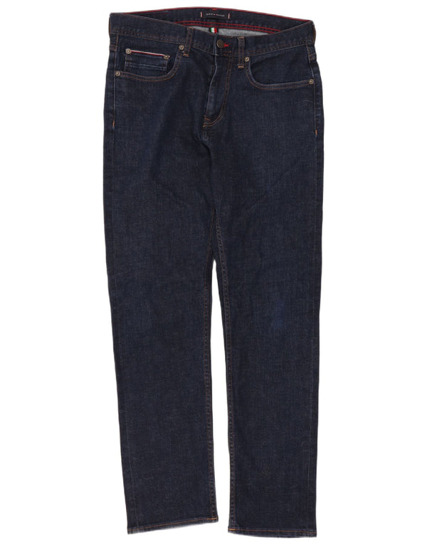 Tommy Hilfiger Herren Denton Straight Jeans W32 L30 Marineblau Baumwolle