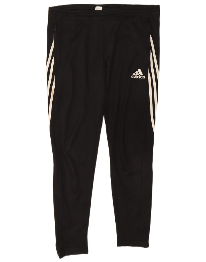 Adidas Herren Climalite Trainingshose, groß, aus schwarzem Polyester