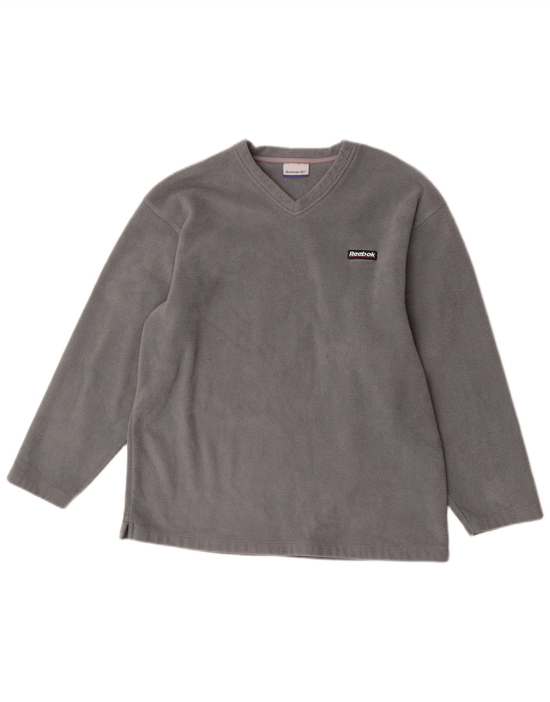 Reebok Herren-Fleecepullover, großes graues Polyester