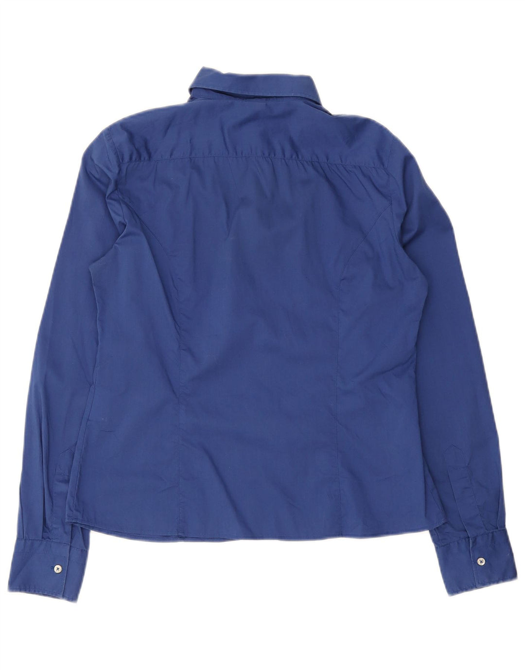 Fay Damen-Hemd UK 16, groß, aus blauer Baumwolle