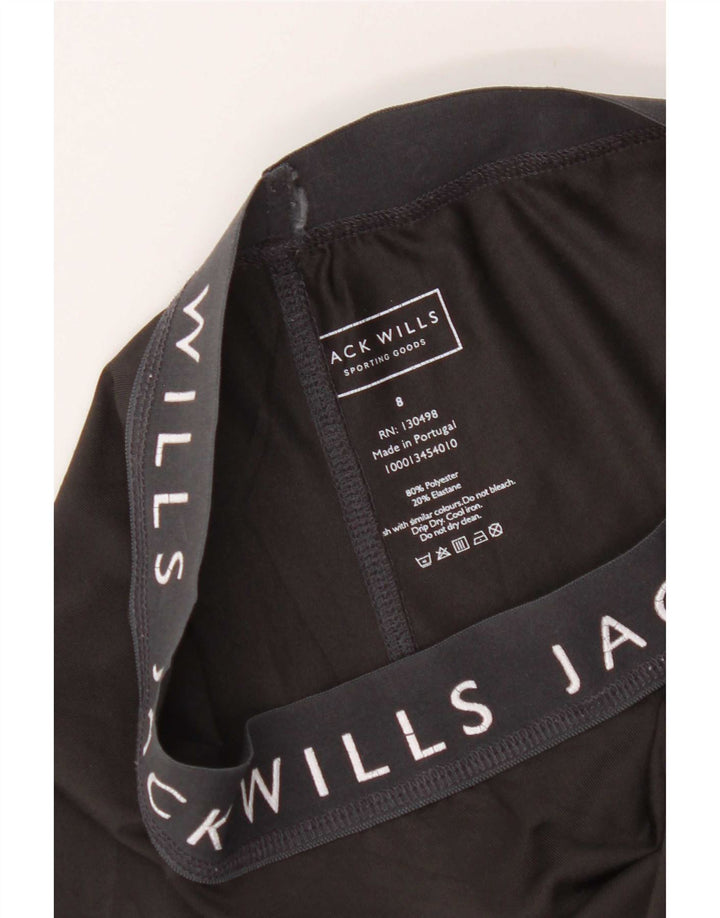 Jack Wills Damen-Leggings mit Grafik, Größe S, Größe S, Schwarz, Polyester