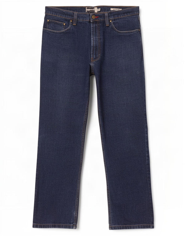 Marks & Spencer Mens Straight Jeans W36 L31 Navy Blue Cotton