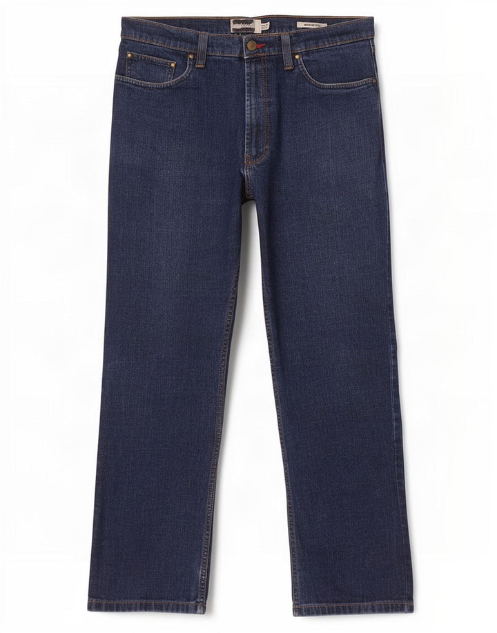 Marks & Spencer Herren Straight Jeans W36 L31 Marineblaue Baumwolle
