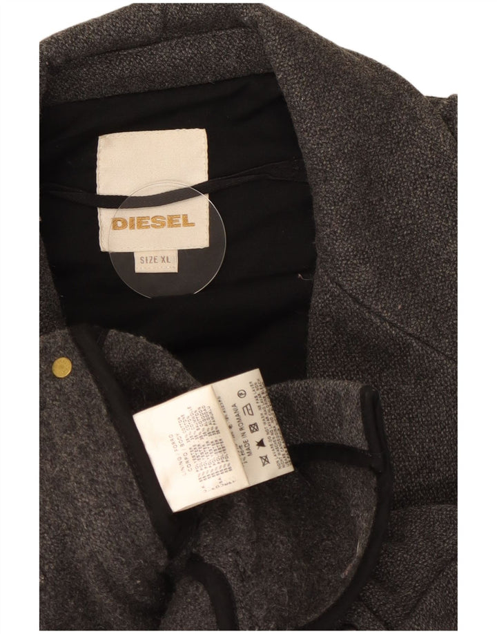 Diesel Herren Militärjacke UK 42 XL Grau Polyester