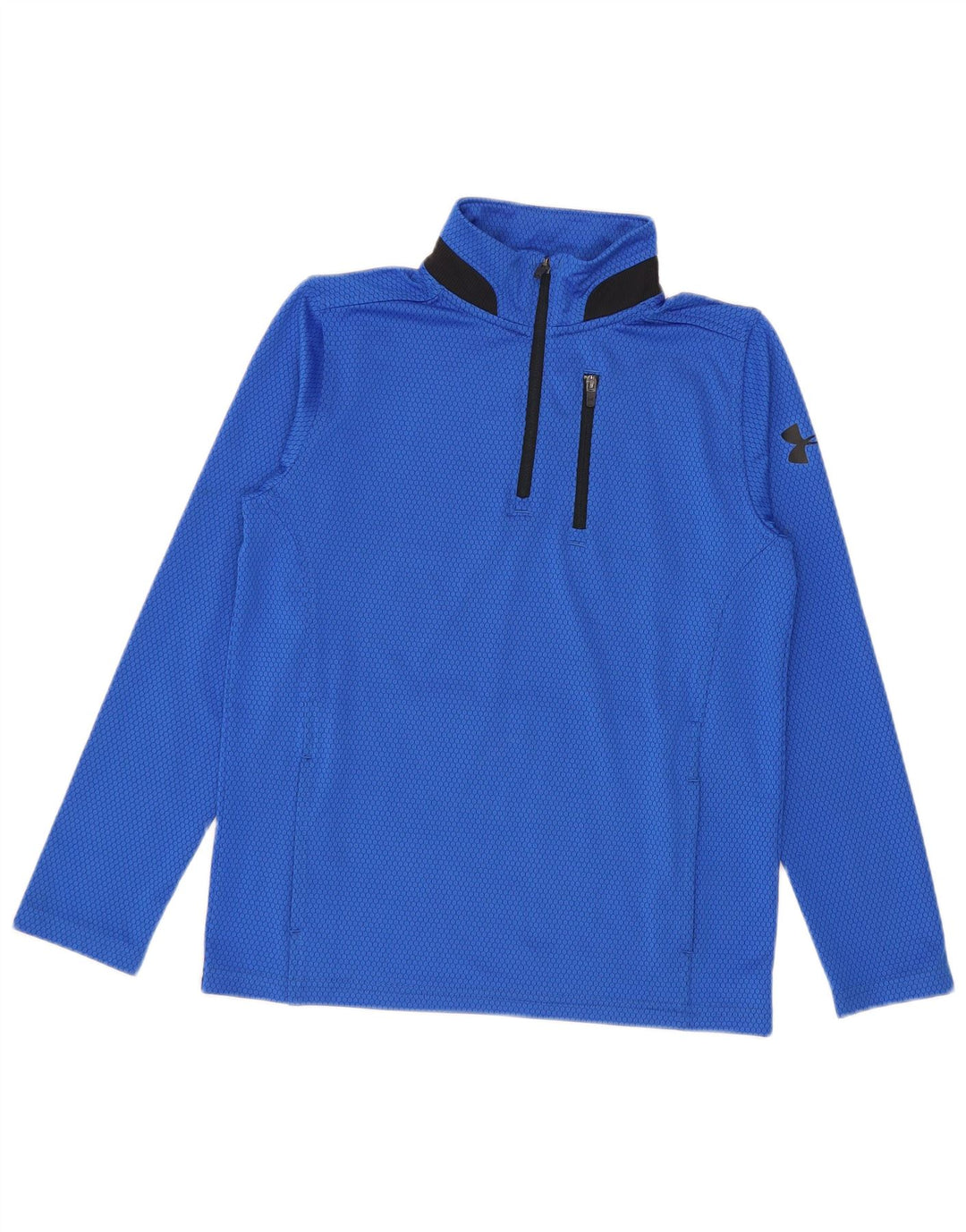 Under Armour Pullover-Trainingsoberteil für Jungen, 7–8 Jahre, Größe S, Blau, Farbblock