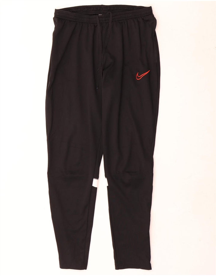 Nike Herren Dri Fit Trainingshose, groß, schwarzes Farbblock-Polyester