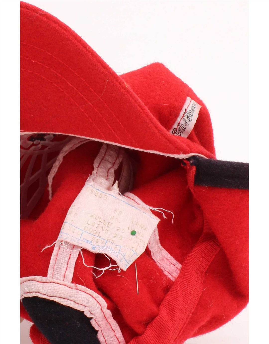 Conte of Florence Mens Baseball Cap One Size Red Wool