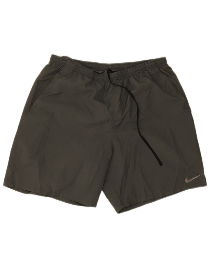 Nike Herren Dri Fit Sportshorts, groß, grünes Polyester