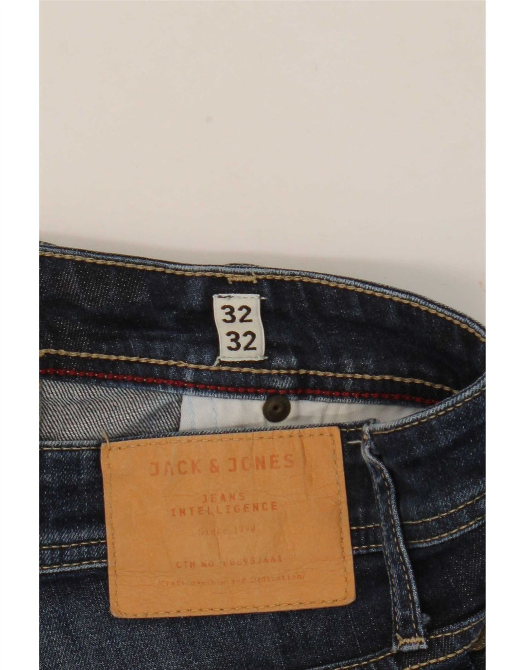 Jack & Jones Herren Clark Regular Fit Straight Jeans W32 L32 Blau
