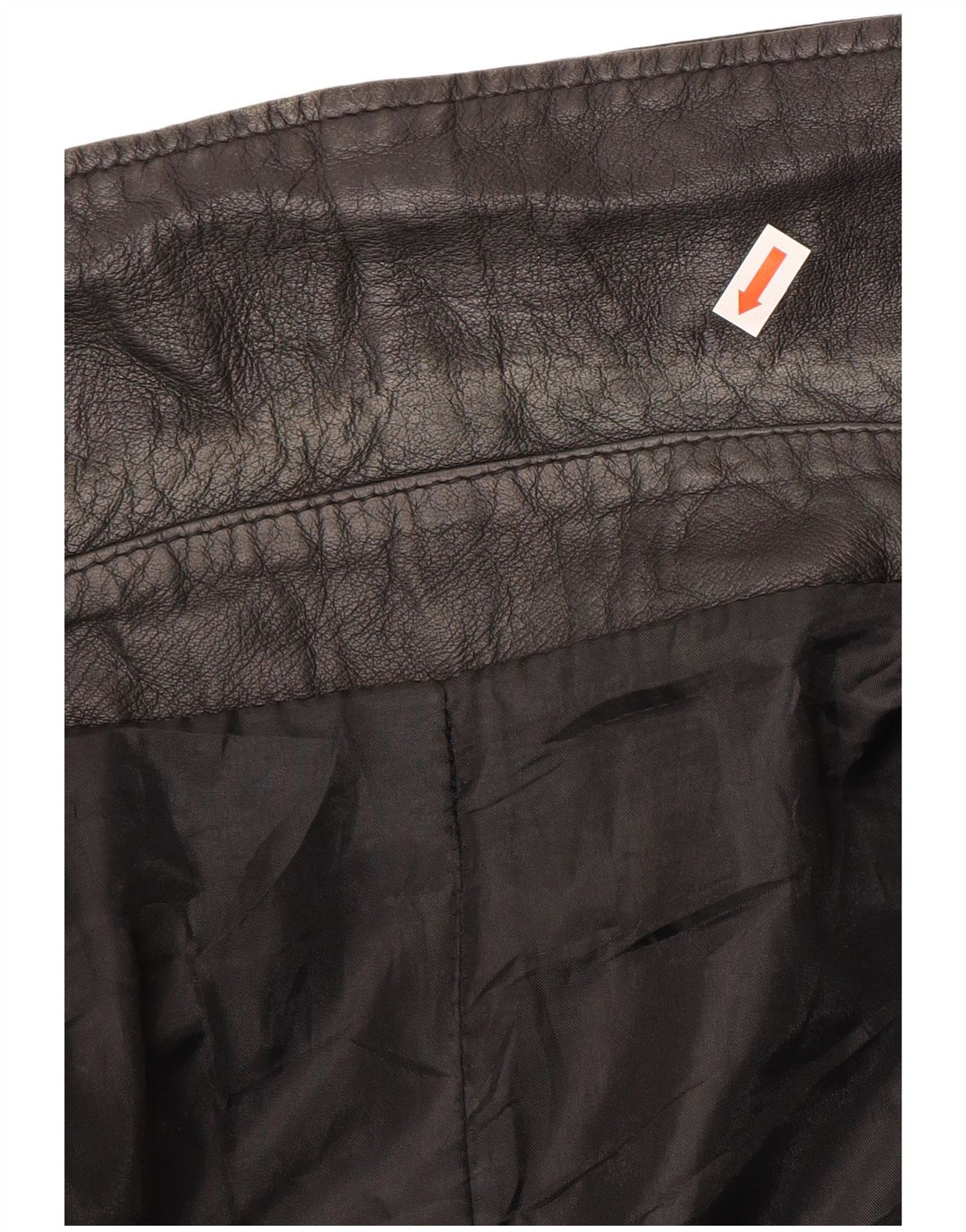 Vintage Herren Ledermantel Größe 62 4XL Schwarzes Leder