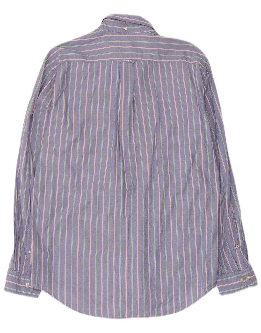 Gant Herren-Hemd mit normaler Passform, groß, blau gestreift, Baumwolle