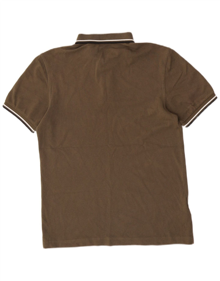 Fred Perry Herren-Poloshirt aus mittlerer Khaki-Baumwolle