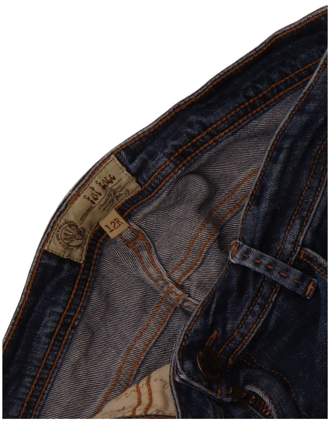 Fat Face Damen Slim Jeans UK 12 Medium W30 L30 Blau