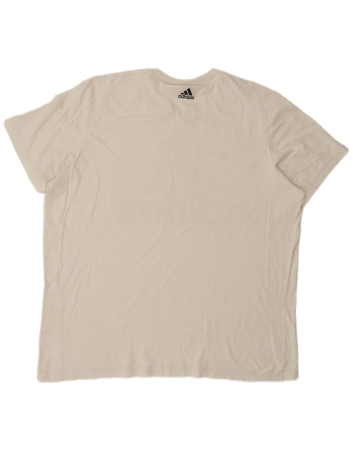 Adidas Herren Grafik T-Shirt Top 2XL Off White