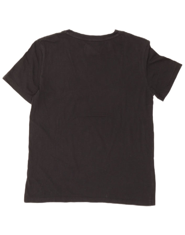 Calvin Klein Jeans Herren-T-Shirt mit Grafik, Größe S, schwarze Baumwolle