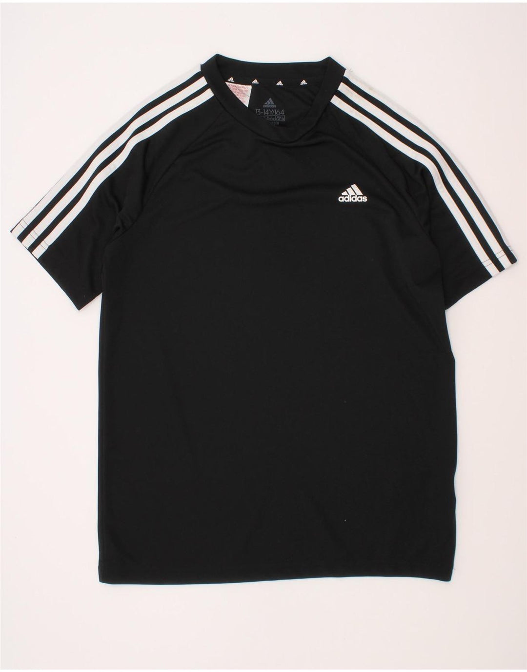 Adidas Jungen Aeroready T-Shirt Top 13–14 Jahre, schwarzes Polyester