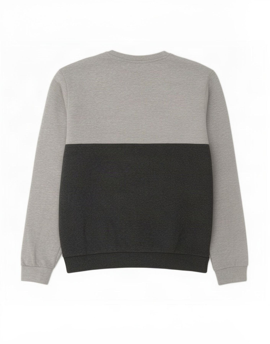 Fila Herren-Sweatshirt-Pullover, große graue Colourblock-Baumwolle