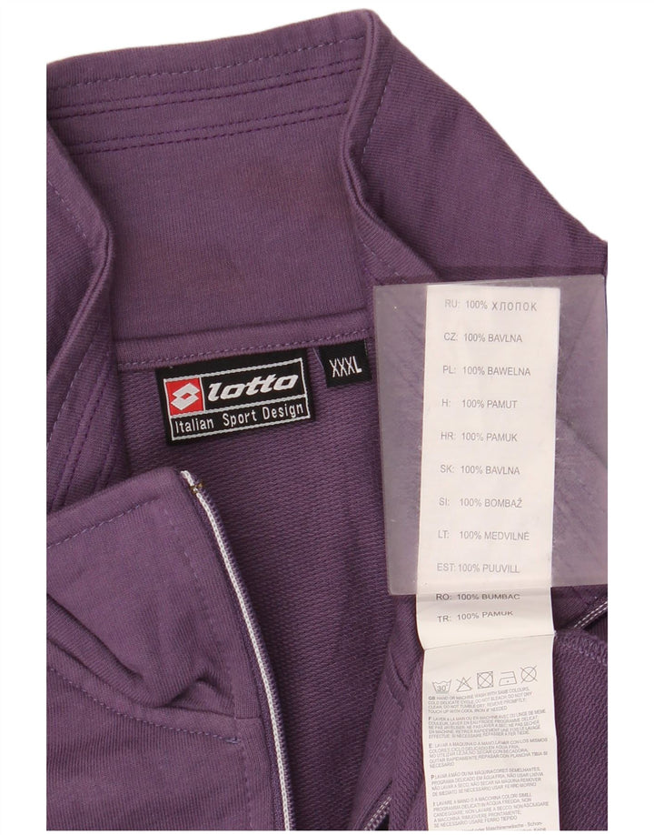 Lotto Damen-Trainingsanzugoberteil, Jacke, 3XL, Lila, Baumwolle