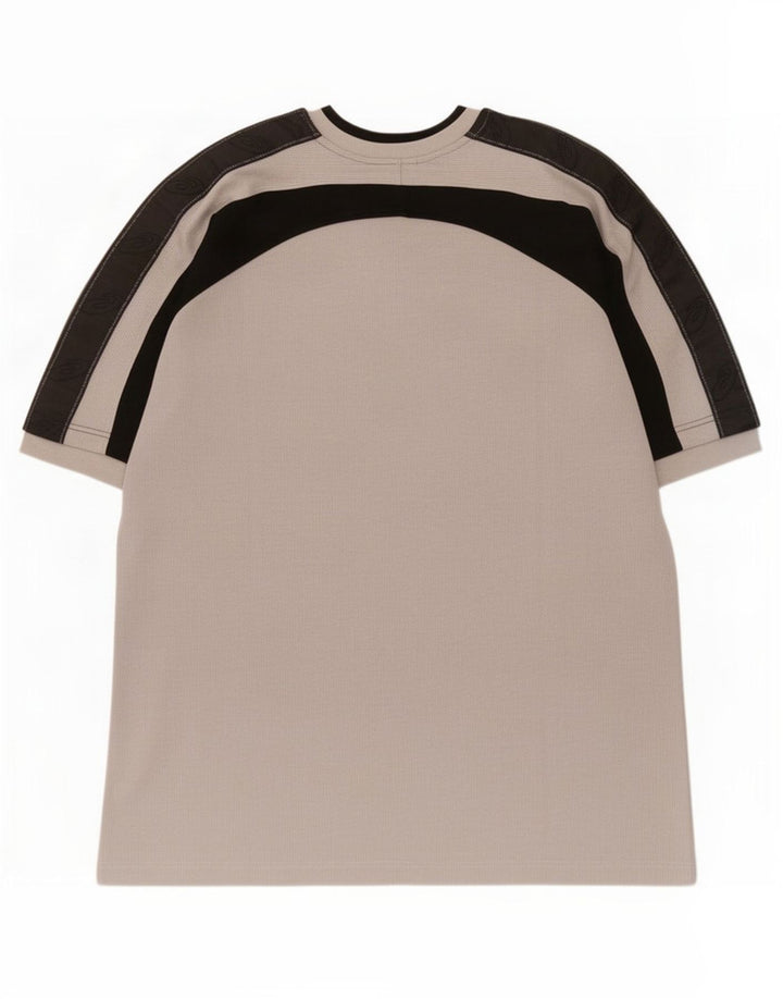 Asics Herren T-Shirt Top Large Grau Colourblock Baumwolle