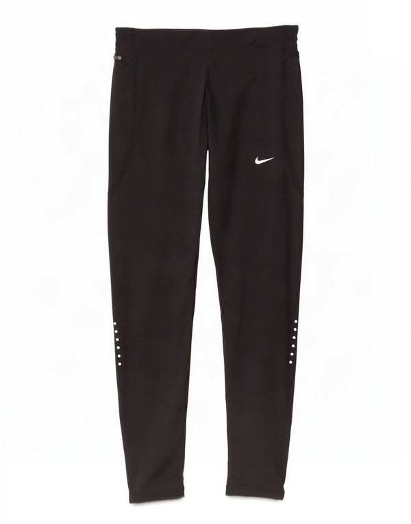 Nike Damen Dri Fit Leggings UK 10 Small Schwarz