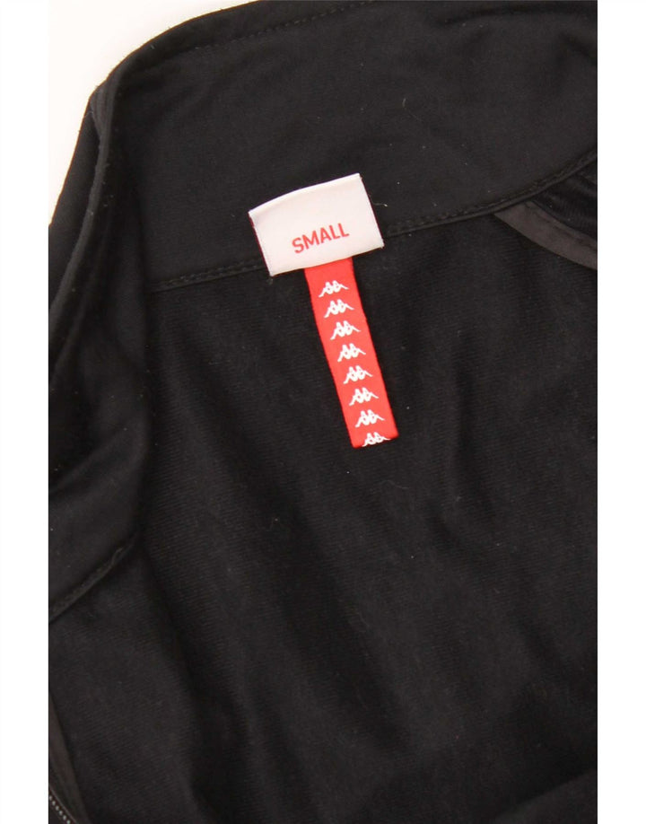 Kappa Herren-Trainingsanzugoberteil mit Grafik, Größe S, Schwarz, Polyester