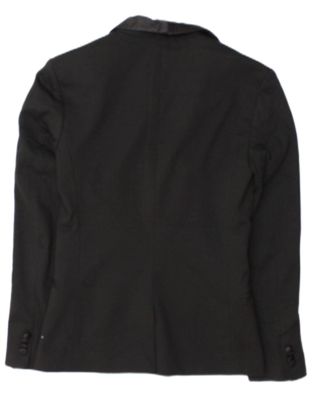 Zara Herren 1-Knopf-Blazerjacke UK 36 Small Schwarz Polyester