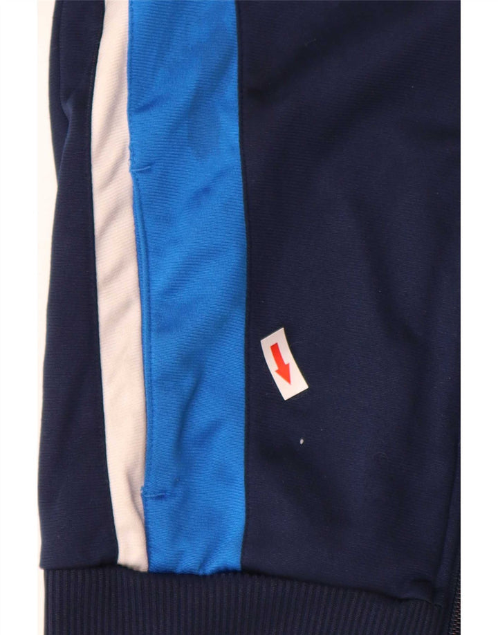Adidas Jungen-Trainingsanzug-Top-Jacke, 7–8 Jahre, marineblaues Farbblock-Polyester